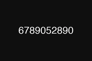 6789052890